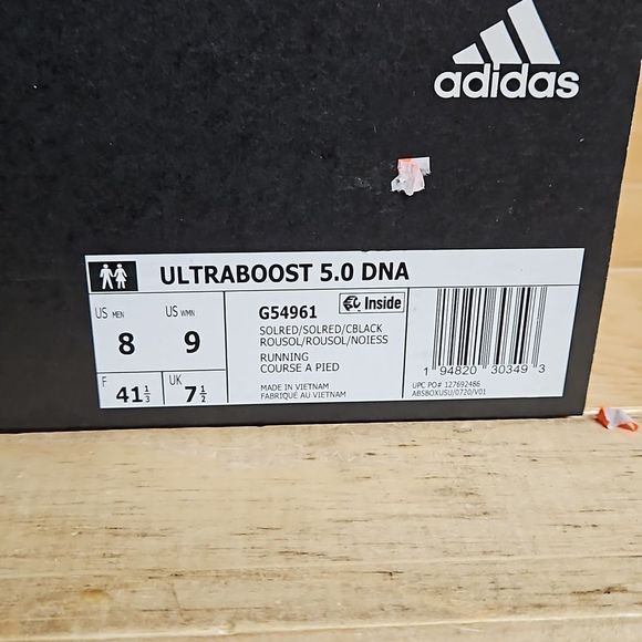 Adidas Ultraboost 5.0 DNA Shoe Sneaker Solar Red Core Black G54961 - Picture 11 of 12